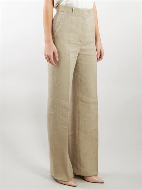 Délavé linen trousers Max Mara Studio MAX MARA STUDIO | Pants | ALCANO16